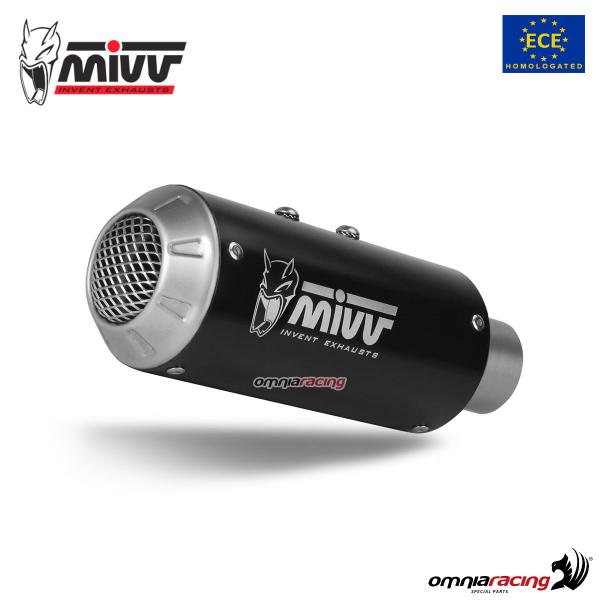 MIVV MK3 Black steel exhaust approved Yamaha MT10 2016-2022