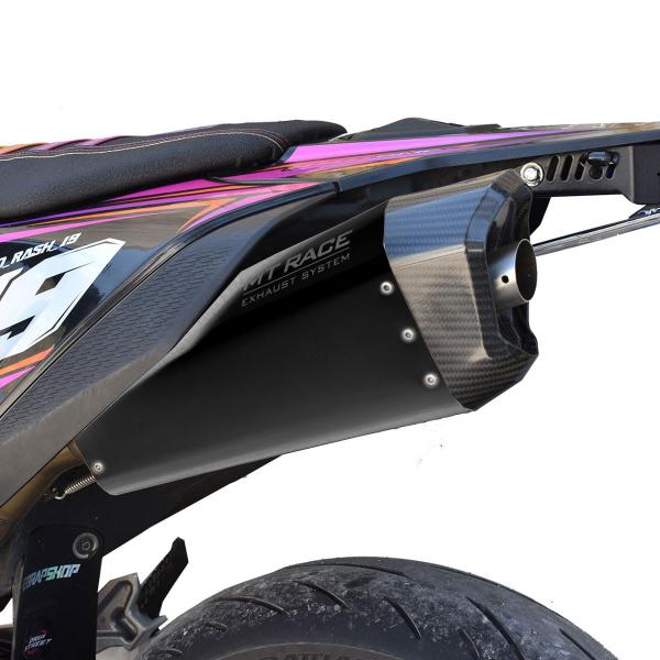 Scarico MT-Race KTM SMR 690 2019-2025 MT1 Acciaio Nero Racing