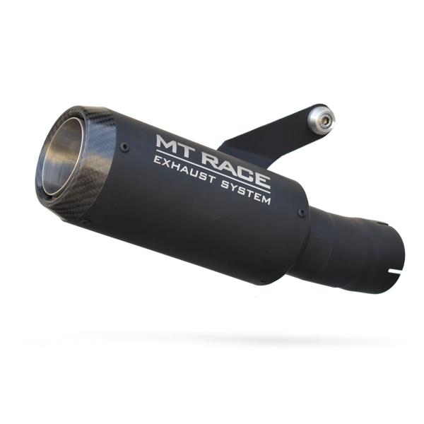 MT-Race Exhaust Suzuki GSXR1000 2017-2021 GP-3 Black Steel Approved
