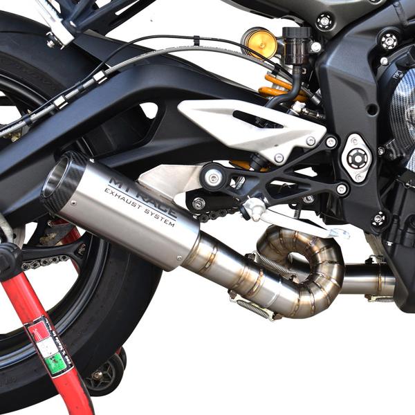 Scarico completo MT-Race Triumph Street Triple 765 2023-2025 GP-2 Acciaio Racing