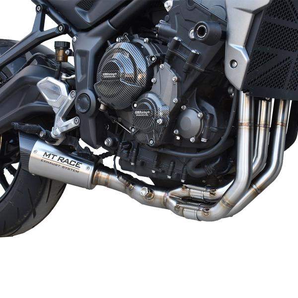 Scarico completo MT-Race Triumph Trident 660 2021-2025 GP1-R Acciaio Racing