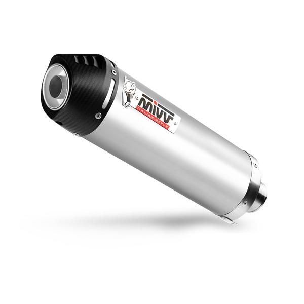 MIVV Oval Titanium with carbon end cap exhaust approved BMW F650GS 2008-2012