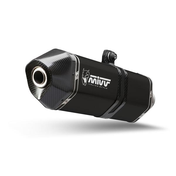 MIVV Speed Edge Black steel exhaust approved BMW F800R/GT 2009-2020