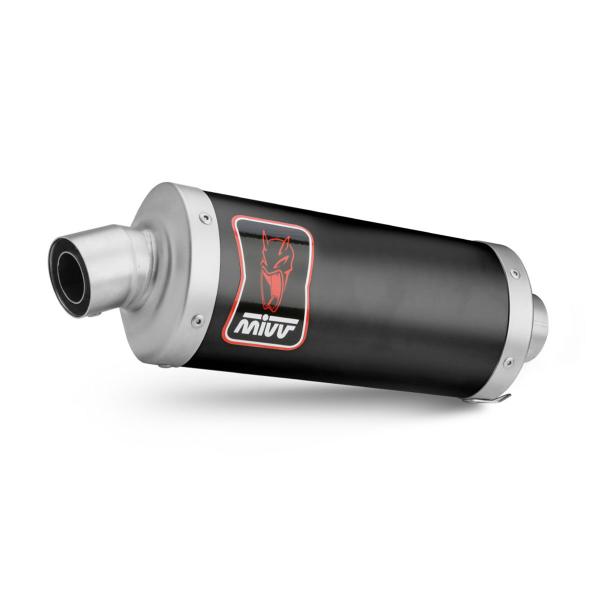 MIVV Dakar Black steel exhaust approved BMW F900GS 2024-2025