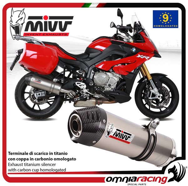 Mivv exhaust slip-on Oval approved titanium BMW S1000XR 2015-2019