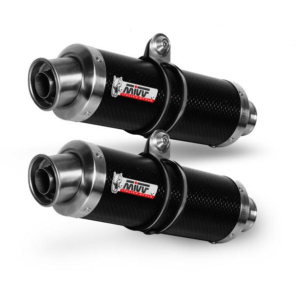Coppia Scarichi MIVV GP Carbonio omologato Ducati Monster S4Rs 2006-2008