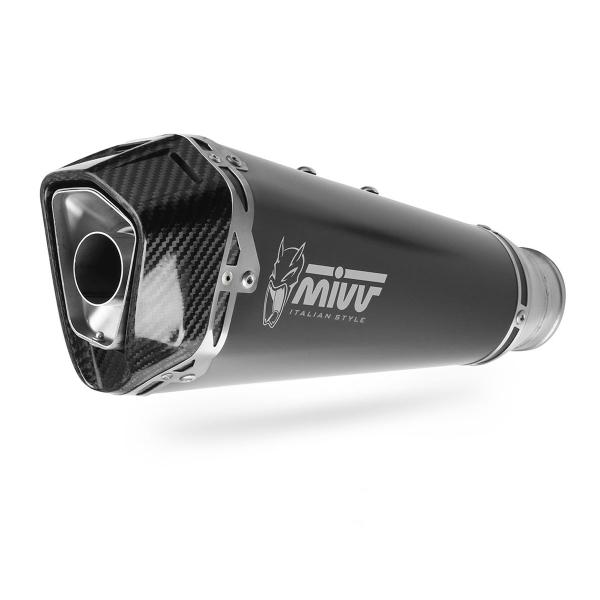 MIVV Delta Race Black steel exhaust approved Ducati Multistrada 1200 2010-2014