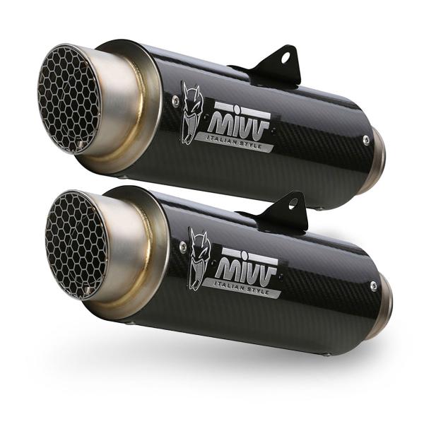Coppia Scarichi MIVV GPpro Carbonio omologato Ducati Scrambler 1100 2018-2020