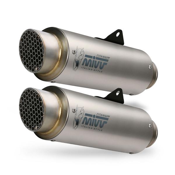Coppia Scarichi MIVV GPpro Titanio omologato Ducati Scrambler 1100 2018-2020