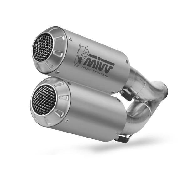 Coppia Scarichi MIVV MK3 Acciaio Racing Ducati Monster 821 2018-2020