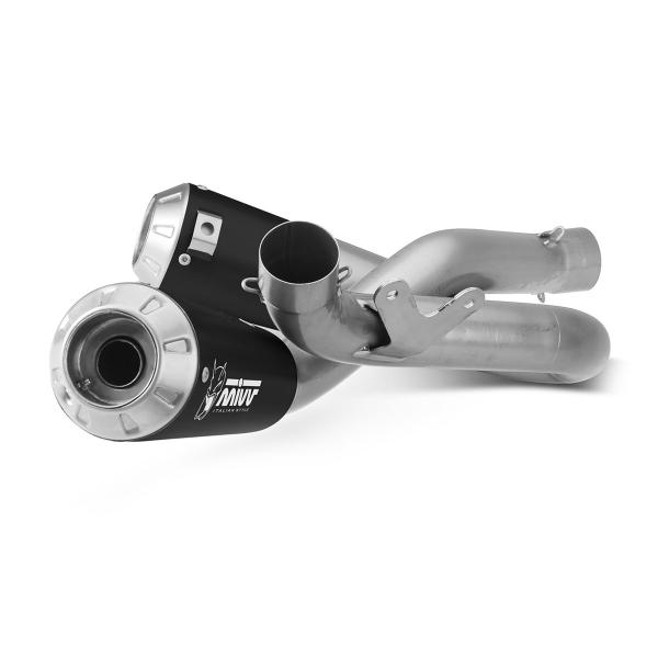 Coppia Scarichi MIVV XM1 Acciaio Nero Racing Ducati Streetfighter V4 2020-2022