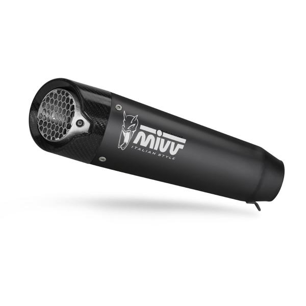 MIVV XM5 Black steel exhaust approved Ducati Monster 937/+ 2021-2025