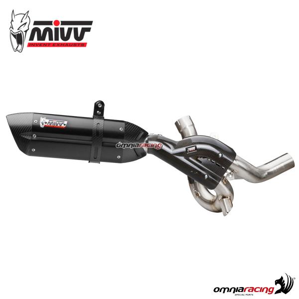 Terminale scarico Mivv Suono racing acciaio nero Ducati Multistrada 1200/1260 2015-2020