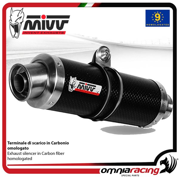 MIVV GP Carbon exhaust approved Yamaha R3 2015-2024