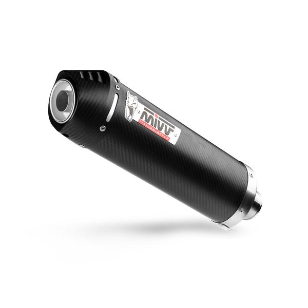 MIVV Oval Carbon with carbon end cap exhaust approved Honda CBR600F 2001-2010