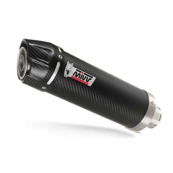 Coppia Scarichi MIVV GP Carbonio fondello Carbonio omologato Honda FMX650 2005-2006