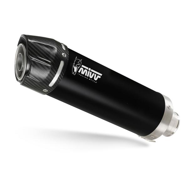 Coppia Scarichi MIVV GP Acciaio Nero fondello Carbonio omologato Honda FMX650 2005-2006