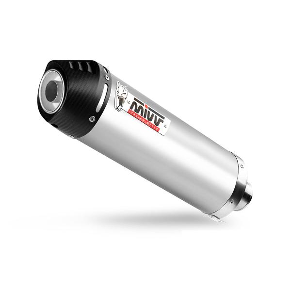 MIVV Oval Titanium with carbon end cap exhaust approved Honda VFR800F 2014-2020