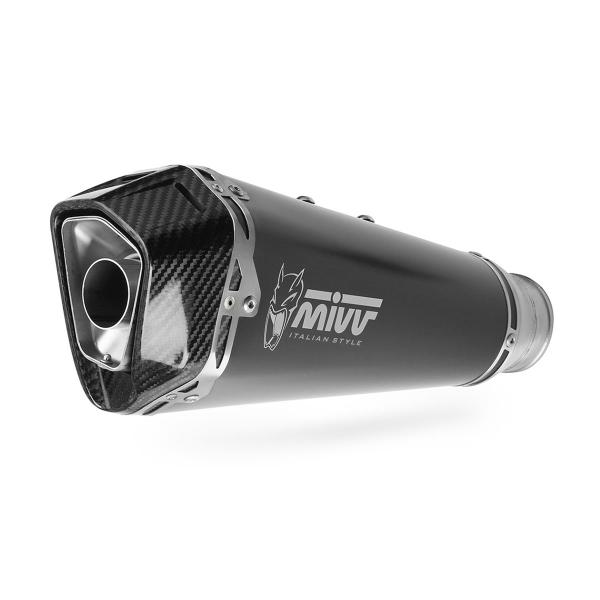 MIVV Delta Race Black steel exhaust approved Honda XADV 750 2017-2024