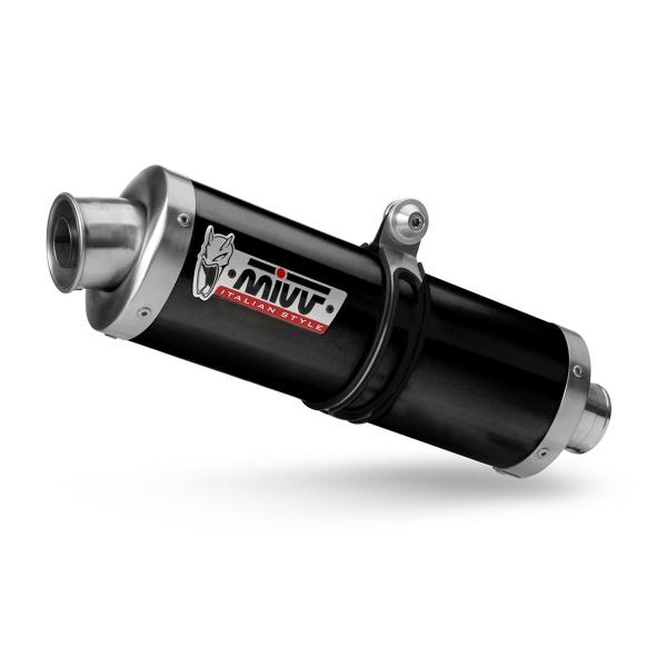 MIVV Oval Black steel exhaust approved Honda XL750 Transalp 2023-2025