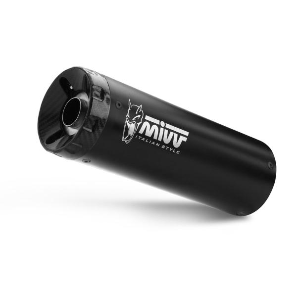 MIVV HR1 Black steel with carbon end cap exhaust approved Honda CMX500 Rebel 2022-2024