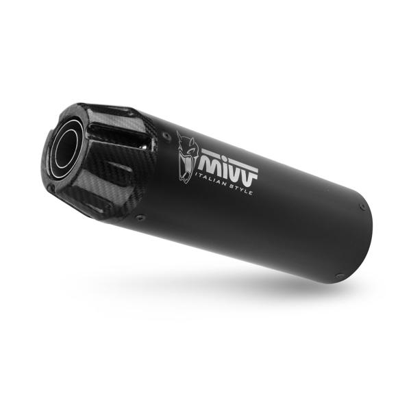 MIVV HR1 Black steel with carbon end cap exhaust approved Honda CMX500 Rebel 2022-2024