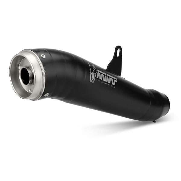 MIVV Ghibli Black steel exhaust approved Husqvarna Svartpilen 401 2021-2023