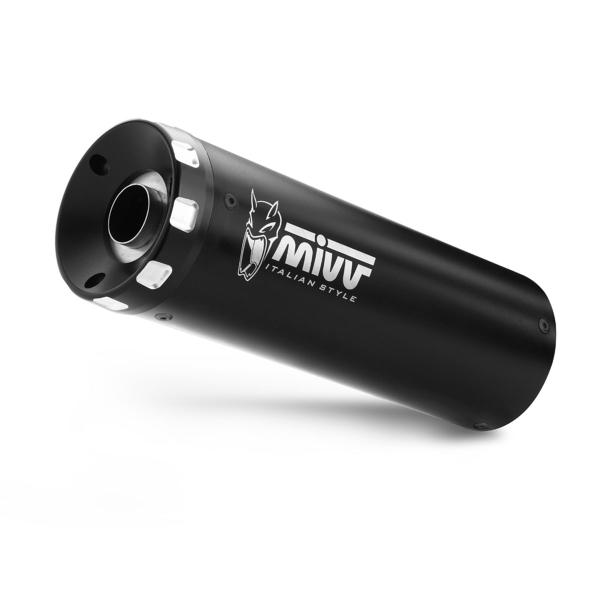 MIVV HR1 Black steel exhaust approved Husqvarna Svartpilen 125 2021-2023