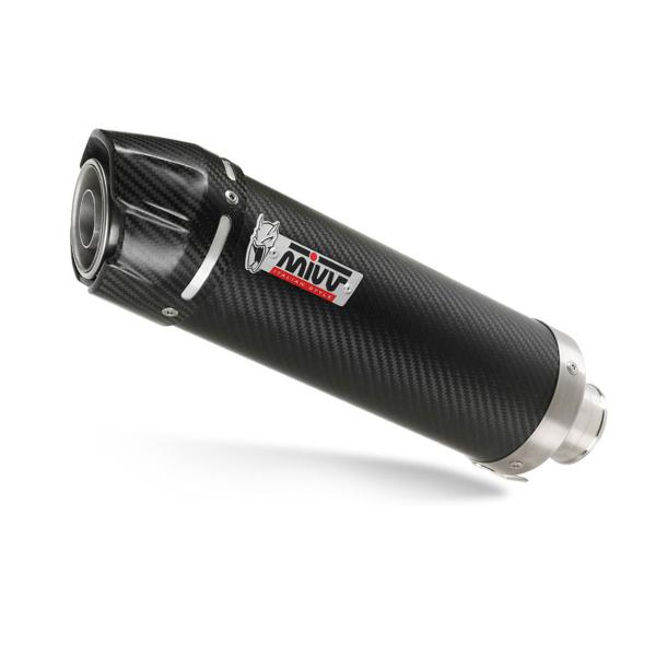 MIVV GP Carbon with carbon end cap exhaust approved Kawasaki Ninja 300 2013-2016