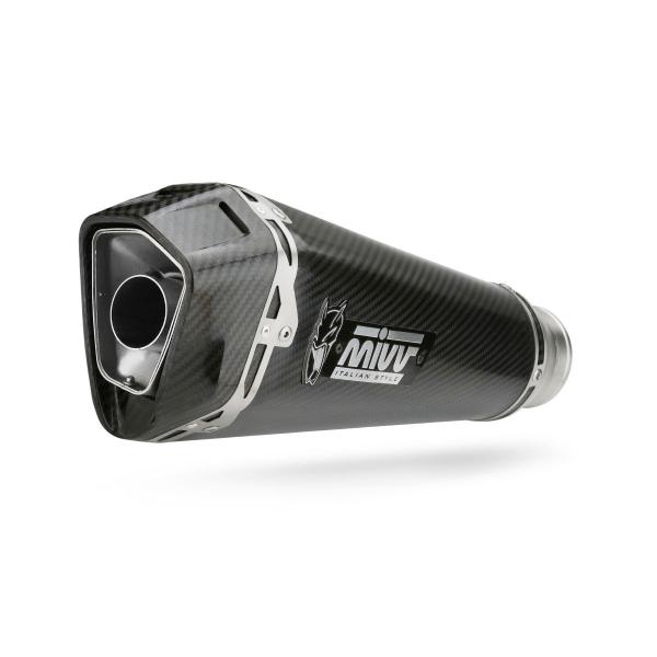 MIVV Delta Race Black steel exhaust approved Kawasaki Ninja 125 2019-2024