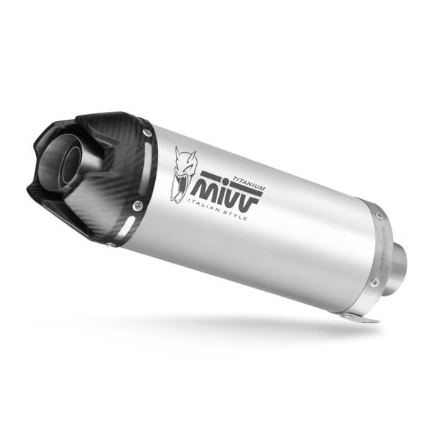 MIVV AK1 Titanium with carbon end cap exhaust approved Kawasaki Z500/SE 2024-2025