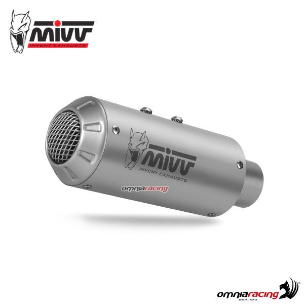 MIVV MK3 terminale di scarico in acciaio racing non omologato per Ducati Monster 821/1200 2018>2020