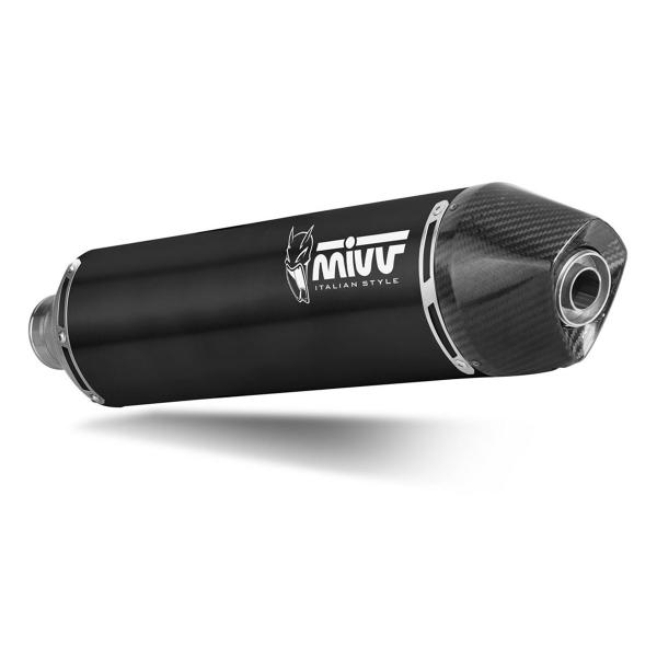 MIVV STR1 Black steel exhaust approved KTM 690 Enduro R 2021-2024