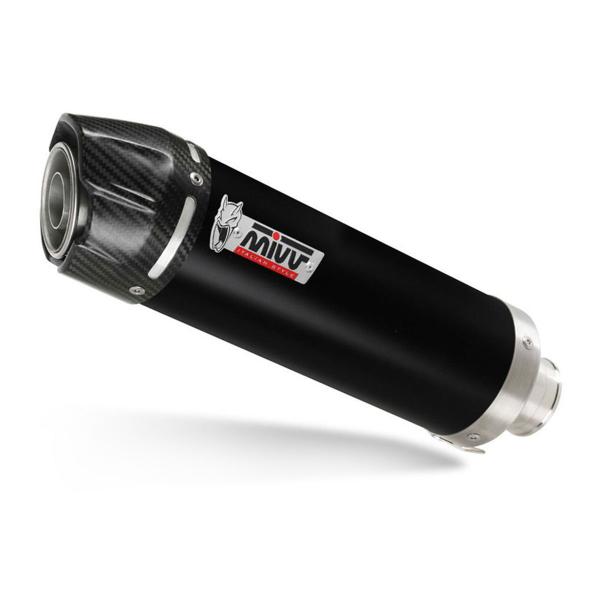 MIVV GP Black steel with carbon end cap exhaust approved Suzuki GSF650 Bandit 2007-2015