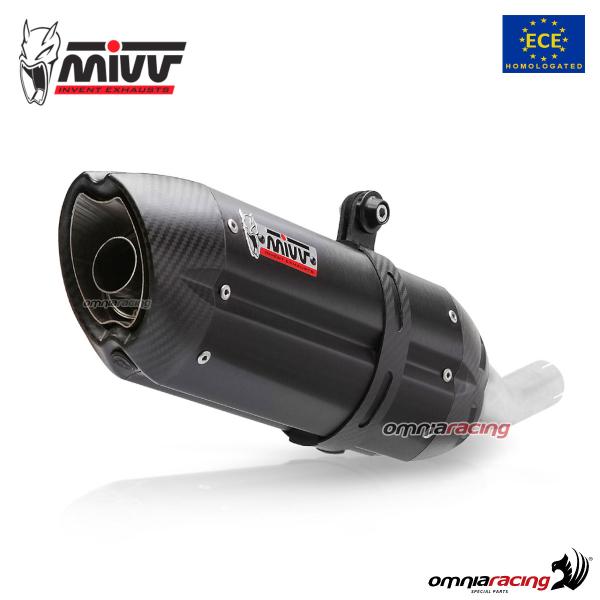 MIVV Suono Black steel exhaust approved Yamaha R6 2017-2021