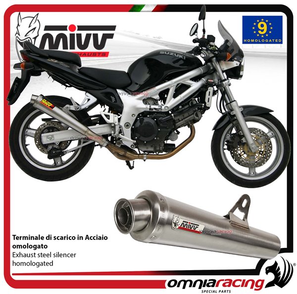 Mivv Exhaust Slipon Xcone Approved Steel Suzuki Sv650 19992002