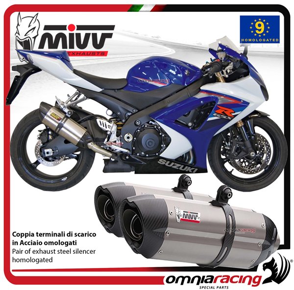 Mivv Suono Stainless Steel Exhausts For Suzuki Gsx R Gsxr 1000 K7 07 08 S 028 L7 Silencers