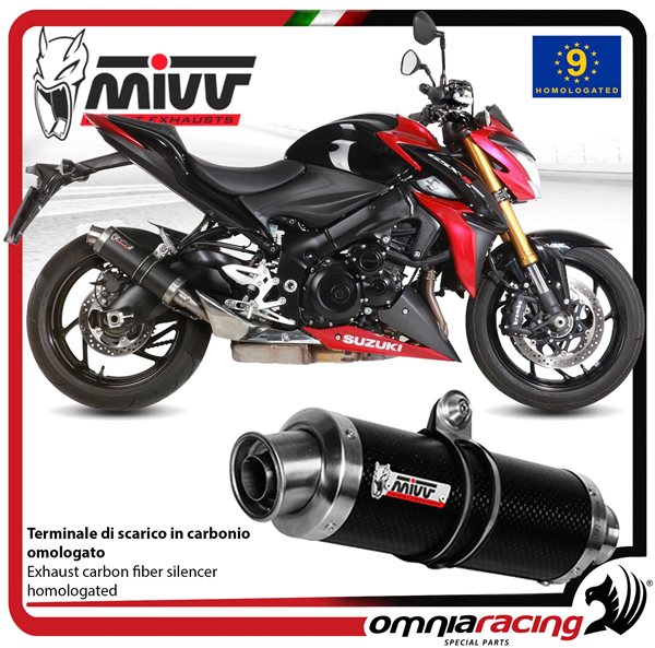 MIVV GP Carbon exhaust approved Suzuki GSXS1000/1000 F 2015-2020
