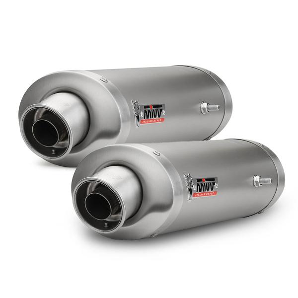 Coppia Scarichi MIVV Oval Titanio omologato Ducati 748 1994-2003