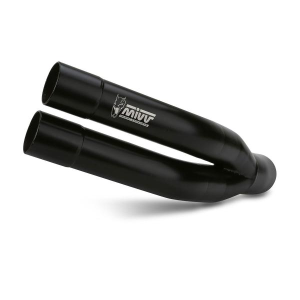 MIVV Double Gun Black steel exhaust approved Yamaha XJ6/XJ6 Diversion 2009-2016