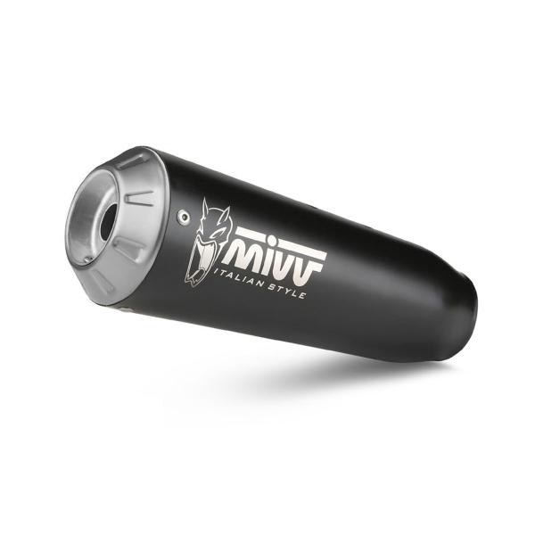 MIVV XM1 Black steel exhaust approved Zontes ZT350GK 2022-2025