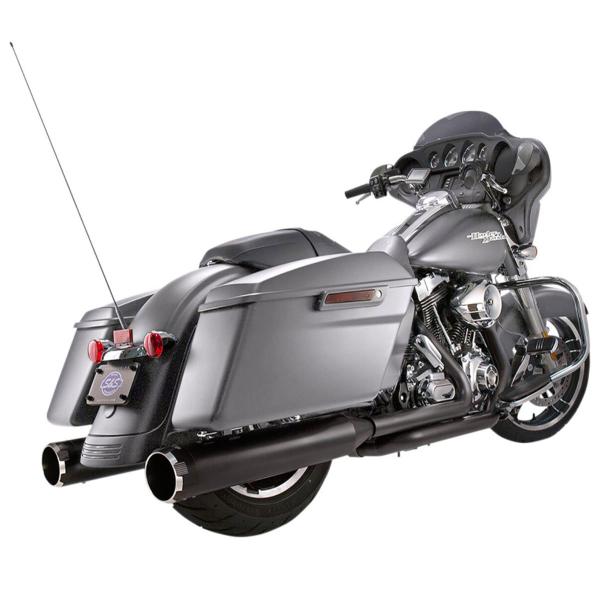 S&S black exhausts MK45 Harley Davidson FLHR1750 Road King 107 ABS 2017