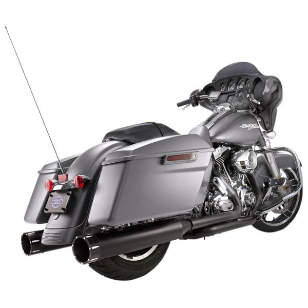 S&S black exhausts Mk45 Harley Davidson FLHR1750 Road King 107 ABS 2017