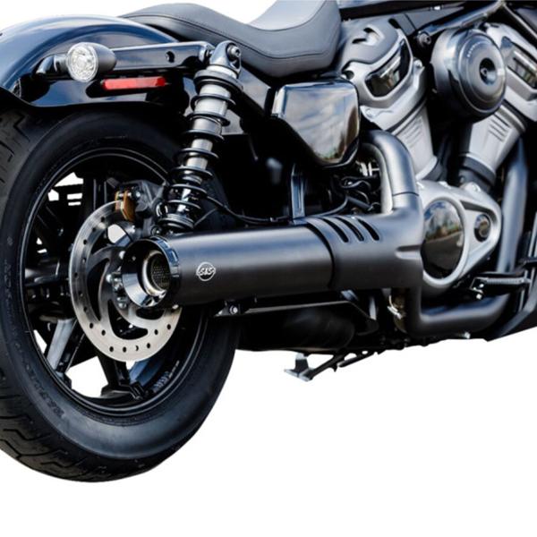 S&S black exhaust Grand National Harley Davidson RH975 Nightster ABS 2022-2023