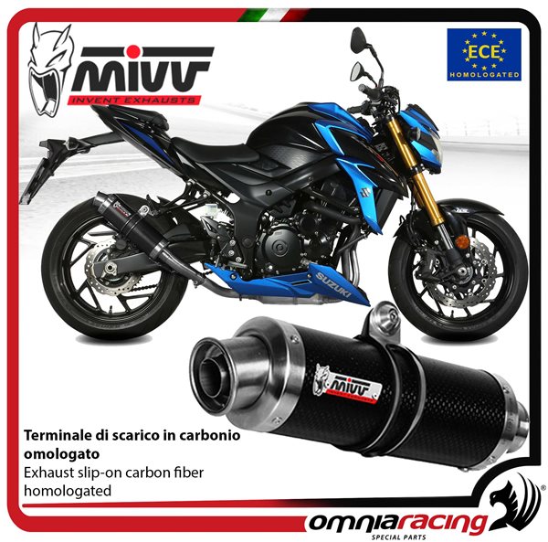 MIVV GP Carbon exhaust approved Suzuki GSXS750 2017-2020