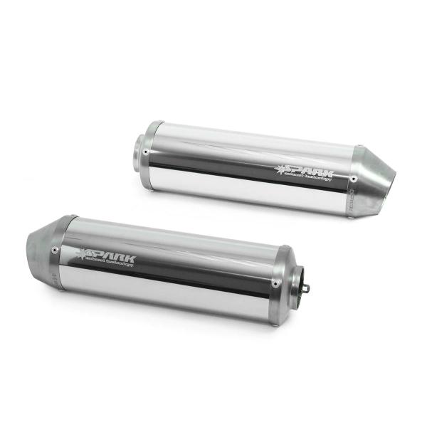 Scarichi Spark Ducati Monster 1100 2009-2010 | Tondi acciaio omologato