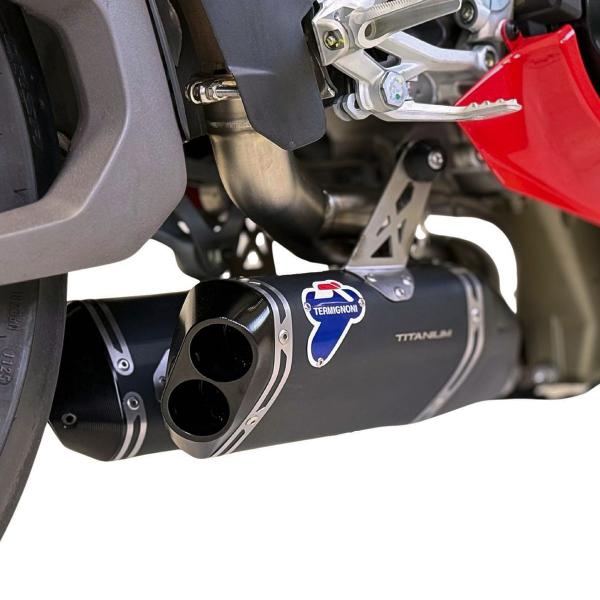 Scarico Termignoni basso racing titanio nero Ducati Panigale V4 2025