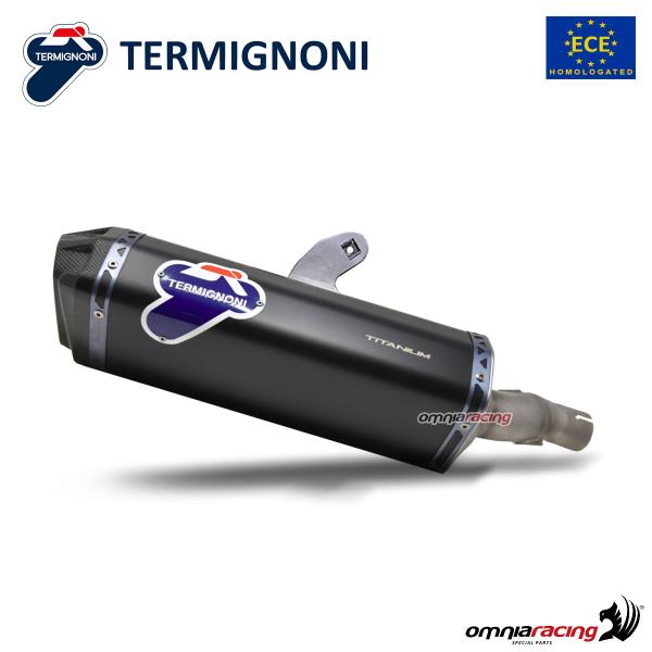 Termignoni SCREAM terminale scarico titanio nero omologato Honda XADV 750 E4 2017-2022