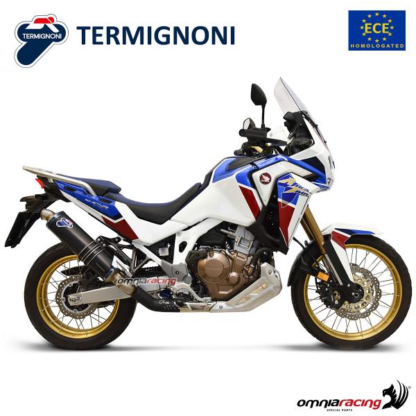 Termignoni RELEVANCE scarico titanio nero omologato Honda CRF1100 Africa Twin 2020-2023