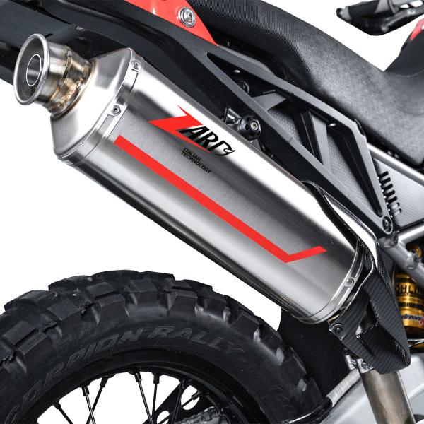ZARD SABBIA steel exhaust slip-on approved Aprilia Tuareg 660 2022-2023